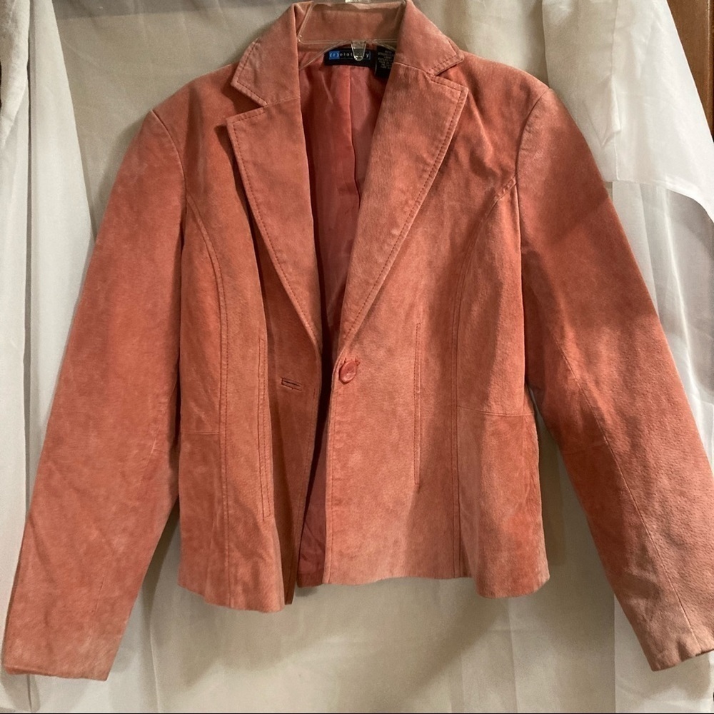 Relativity Suede Leather Shell Jacket